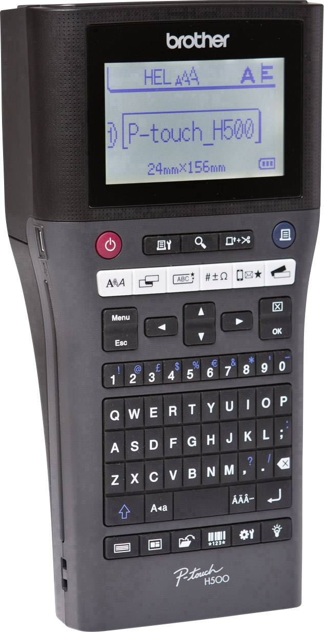 Brother P-touch H500 Beschriftungsgerät Geeignet für Schriftband: TZe 3.5 mm, 6 mm, 9 mm, 12 mm, 18 mm, 24 mm