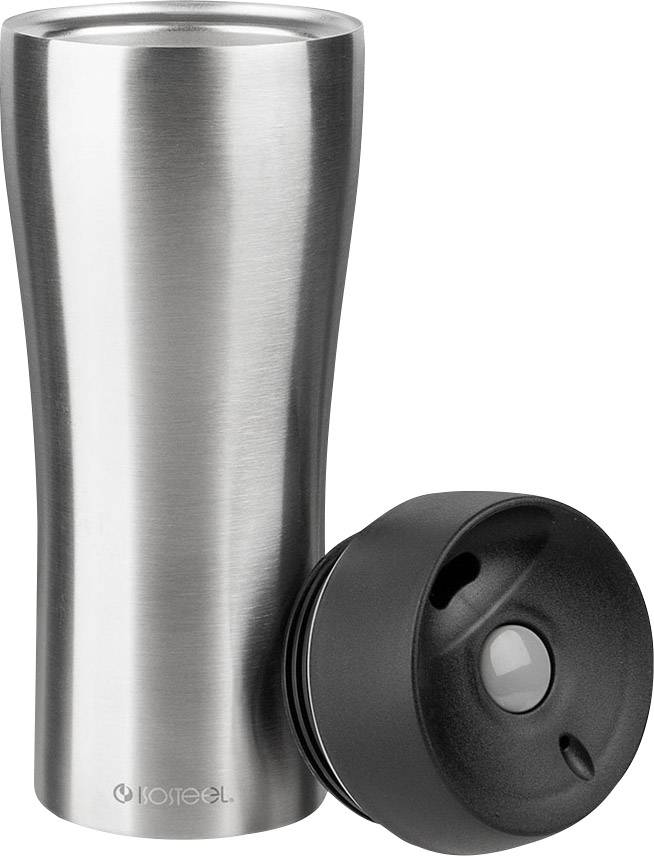 Isosteel Thermobecher Edelstahl (gebürstet) 400ml VA-9581Q