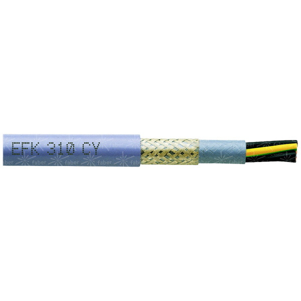 Faber Kabel 035474 Schleppkettenleitung EFK 310 CY 5G 0.50mm² Grau Meterware