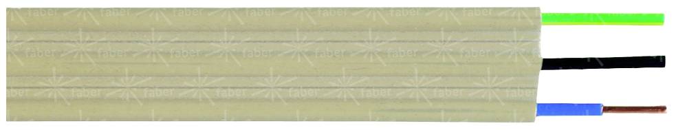 Faber Kabel 020289 Stegleitung NYIF-J 3 G 1.50 mm² Natur Meterware