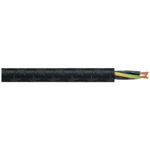 Faber Kabel YSLY-OZ 600 Câble de commande 2 x 0.75 mm² noir 033580 Marchandise vendue au mètre