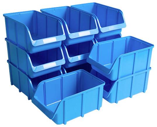 Hünersdorff 674300 Sichtlagerkasten 4 (B x H x T) 207 x 155 x 332 mm Blau 1 St.