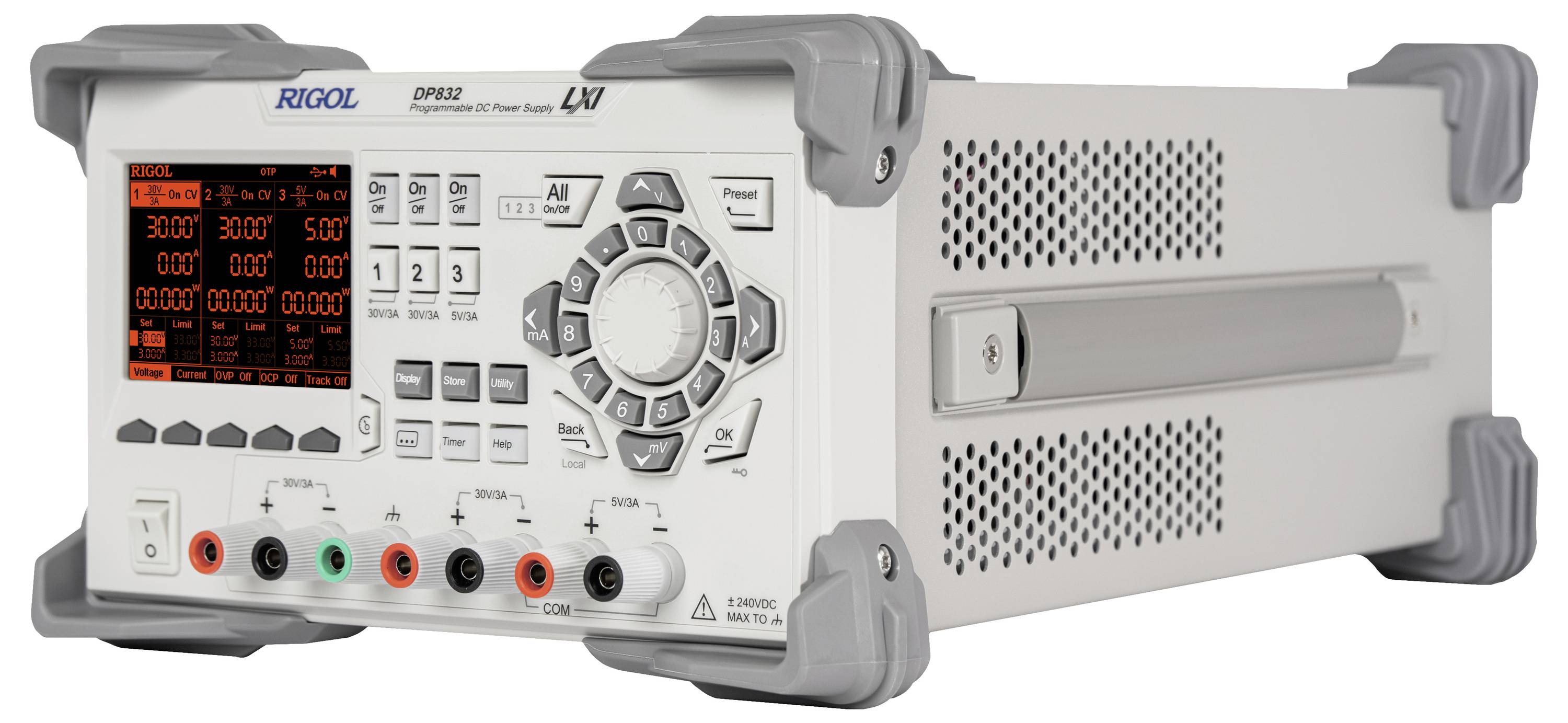 Rigol DP832 Labornetzgerät, einstellbar 0 - 30 V/DC 0 - 3A 195W Anzahl Ausgänge 3 x