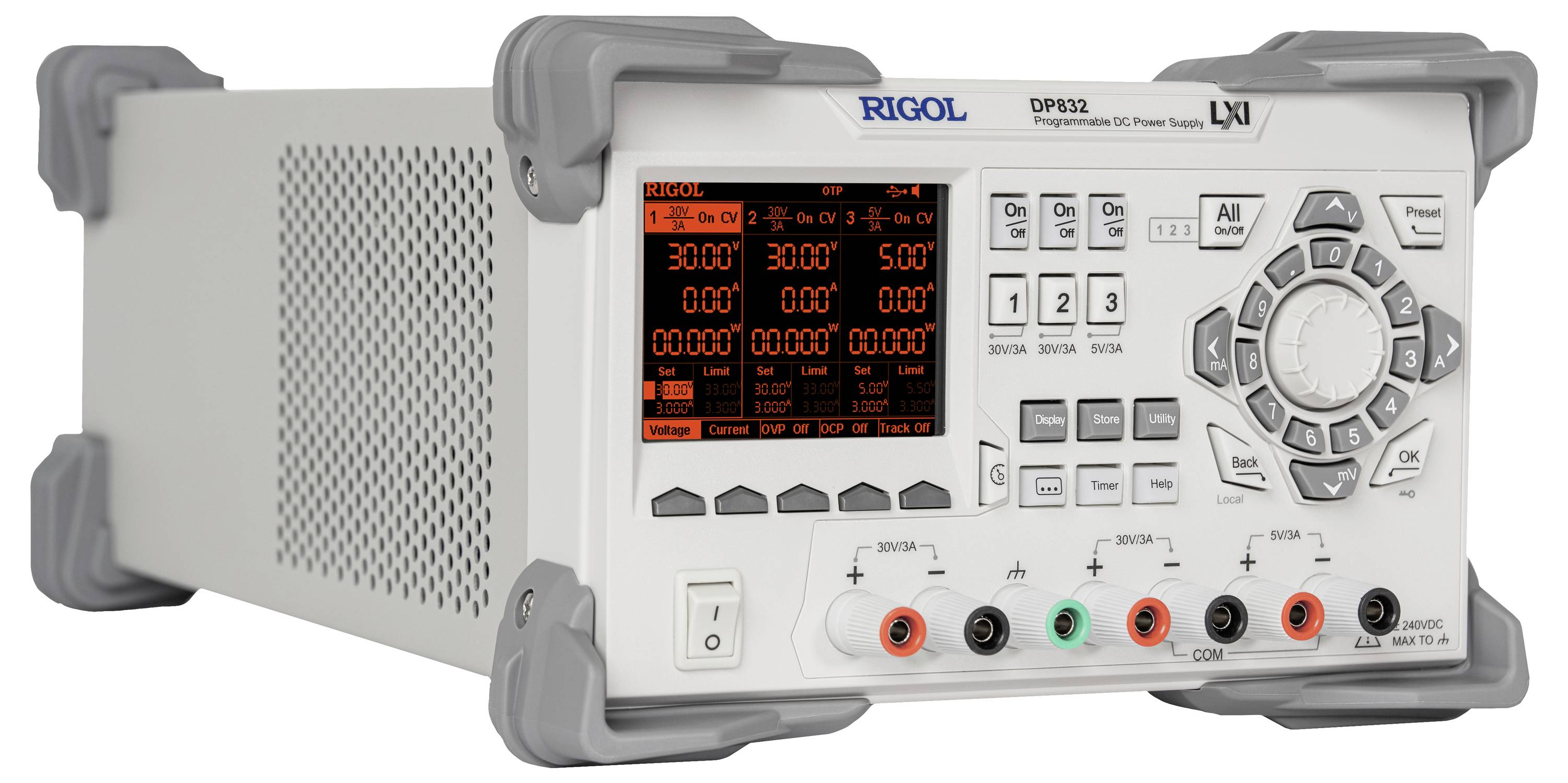 Rigol DP832 Labornetzgerät, einstellbar 0 - 30 V/DC 0 - 3A 195W Anzahl Ausgänge 3 x