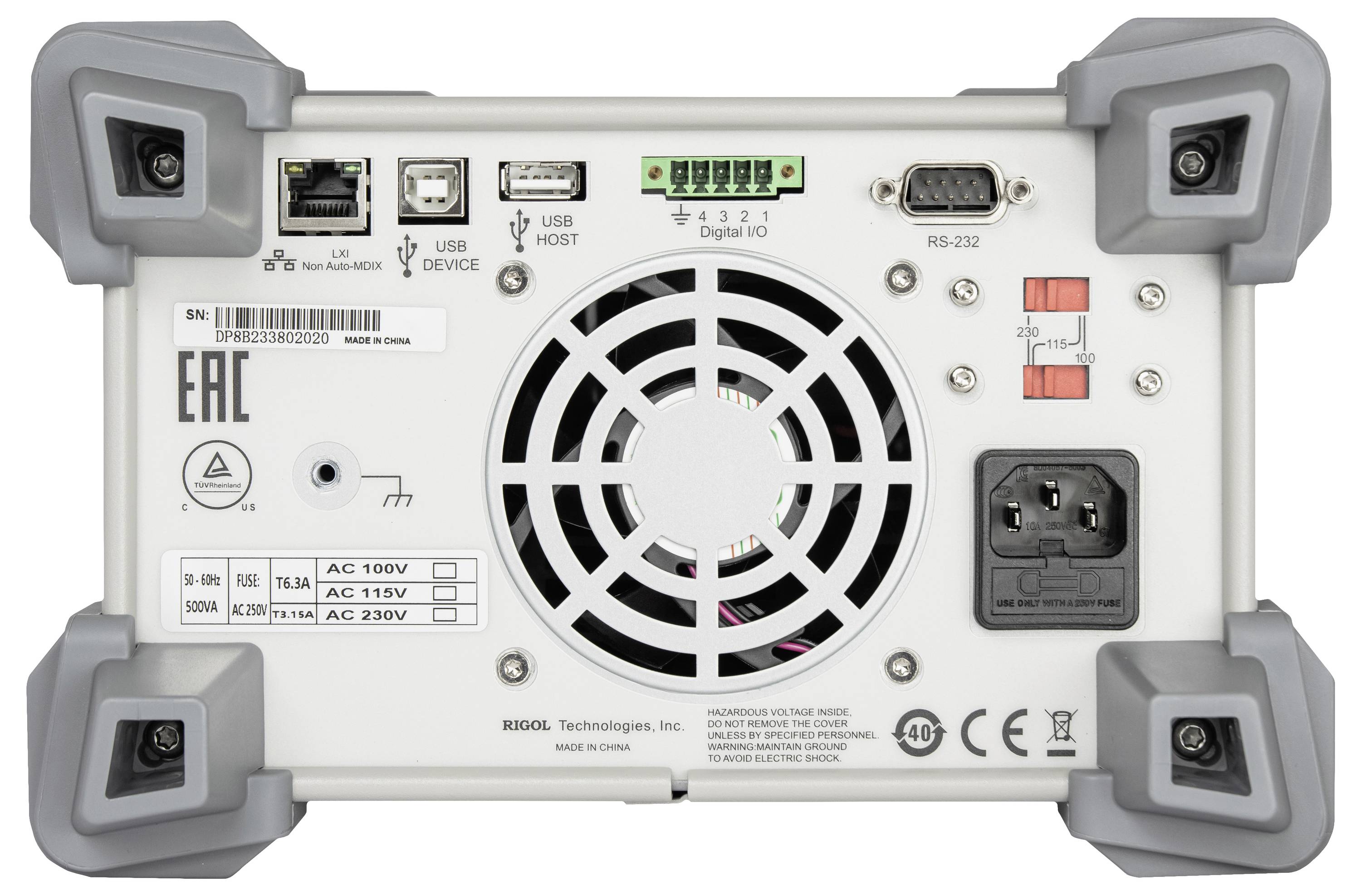 Rigol DP832A Labornetzgerät, einstellbar 0 - 30 V/DC 0 - 3A 195W Anzahl Ausgänge 3 x
