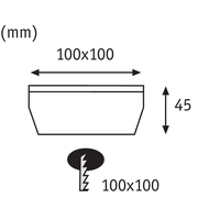 Paulmann 93774 Cube Solar-Einbauleuchte 0.24W Warmweiß Edelstahl, Klar Paulmann 93774 Cube Solar-Einbauleuchte 0.24W Warmweiß Edelstahl, Klar