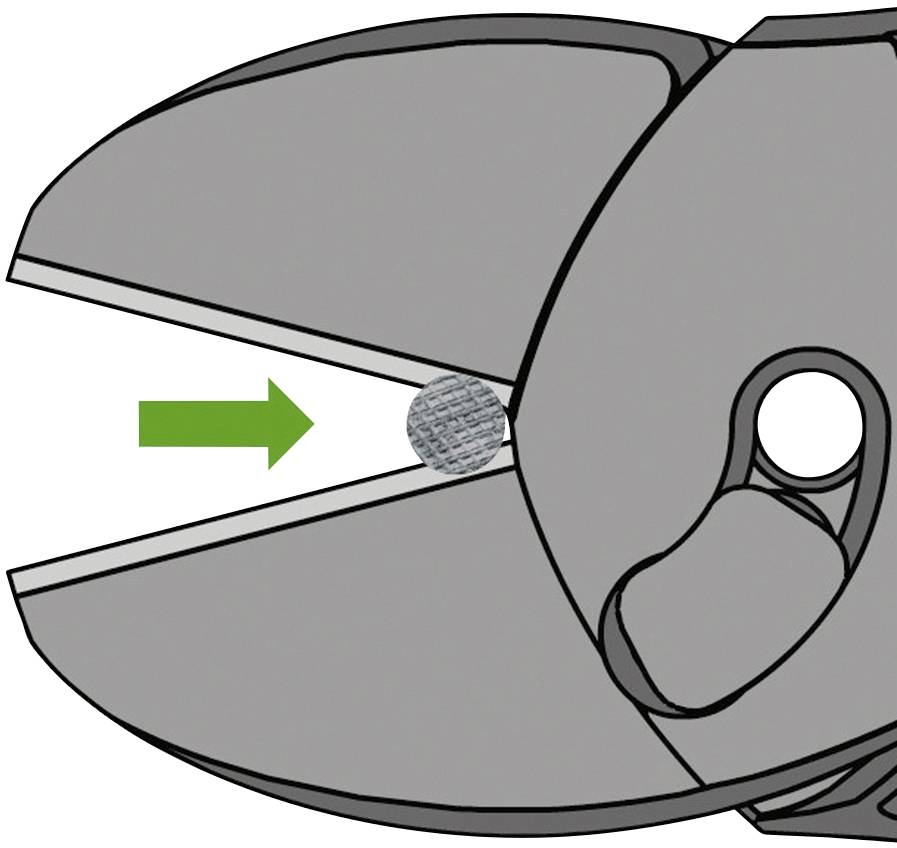 Knipex TwinForce 73 72 180 F Werkstatt Kraft-Seitenschneider mit Facette 180mm