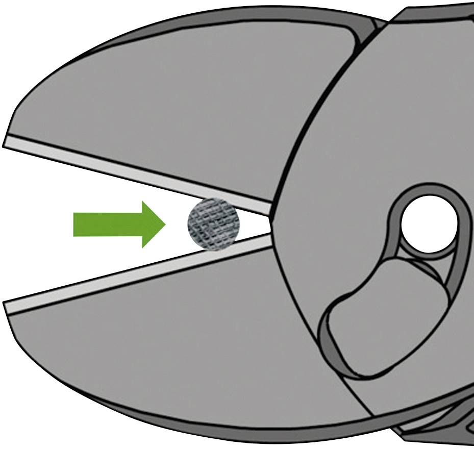 Knipex TwinForce 73 72 180 F Werkstatt Kraft-Seitenschneider mit Facette 180mm