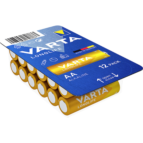 Varta LONGLIFE AA Big Box 12 Mignon (AA)-Batterie Alkali-Mangan 2800 mAh 1.5 V 12 St.