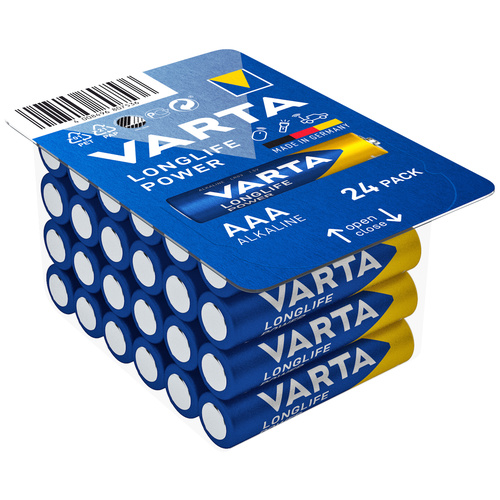Varta LONGLIFE Power AAA Big Box 24 Pile LR3 (AAA) alcaline(s) 1.5 V 24 pc(s)