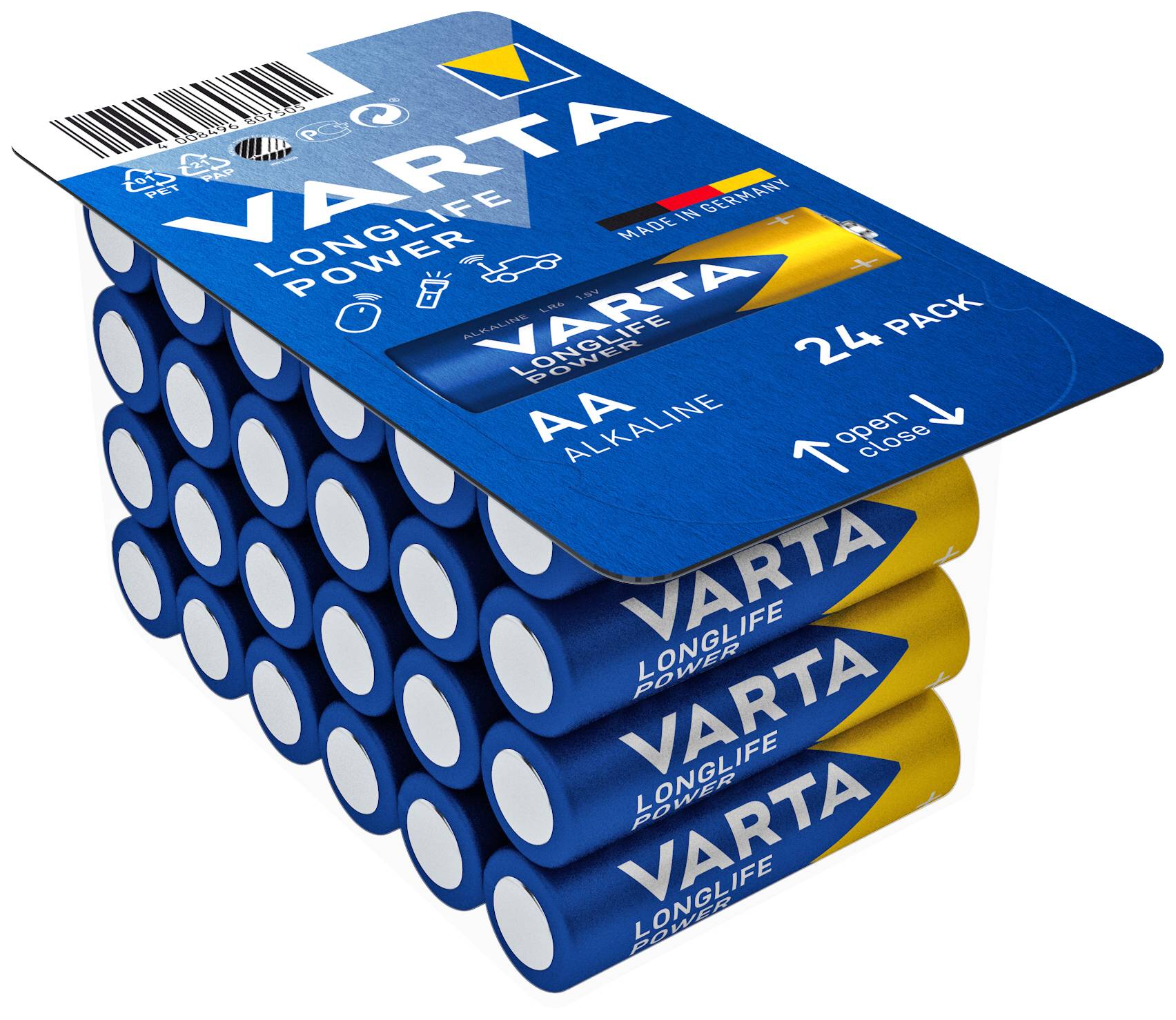 Varta LONGLIFE Power AA Big Box 24 Mignon (AA)-Batterie Alkali-Mangan 1.5 V 24 St.