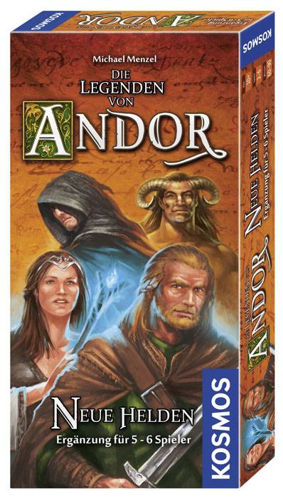 Kosmos 692261 Die Legenden von Andor - Neue Helden Erweiterung Gemeinschaftsspiele Strategiespiel ab 10 Jahre