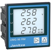 Janitza UMG 96RM-P L-N: 10-300 VAC, L-L: 18-520 VAC Janitza UMG 96RM-P L-N: 10-300 VAC, L-L: 18-520 VAC