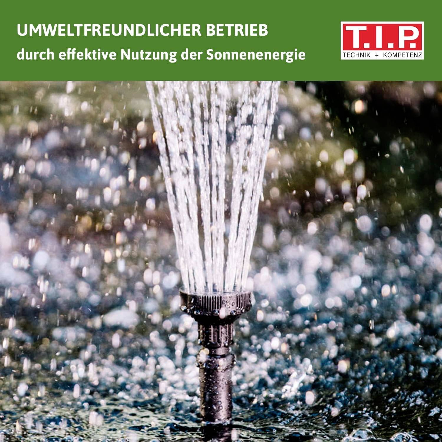 T.I.P. - Technische Industrie Produkte 30332 Set SPS 250/6 Solar-Pumpenset mit Akkuspeicher, mit Beleuchtung