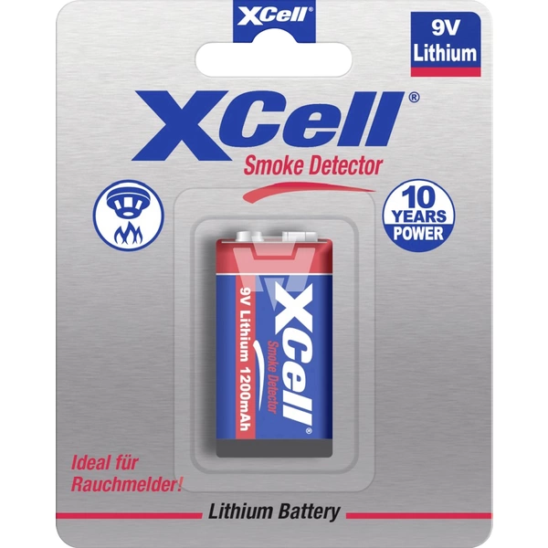 XCell CR9V/P 9 V Block-Batterie Lithium 1200 mAh 9 V 1 St. XCell CR9V/P 9 V Block-Batterie Lithium 1200 mAh 9 V 1 St.