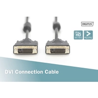 Digitus DVI Anschlusskabel DVI-D 24+1pol. Stecker, DVI-D 24+1pol. Stecker 2.00m Schwarz AK-320101-020-S schraubbar, mit Digitus DVI Anschlusskabel DVI-D 24+1pol. Stecker, DVI-D 24+1pol. Stecker 2.00m Schwarz AK-320101-020-S schraubbar, mit