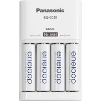 Panasonic BQ-CC51 + 4x eneloop AA Rundzellen-Ladegerät NiMH Micro (AAA), Mignon (AA) Panasonic BQ-CC51 + 4x eneloop AA Rundzellen-Ladegerät NiMH Micro (AAA), Mignon (AA)