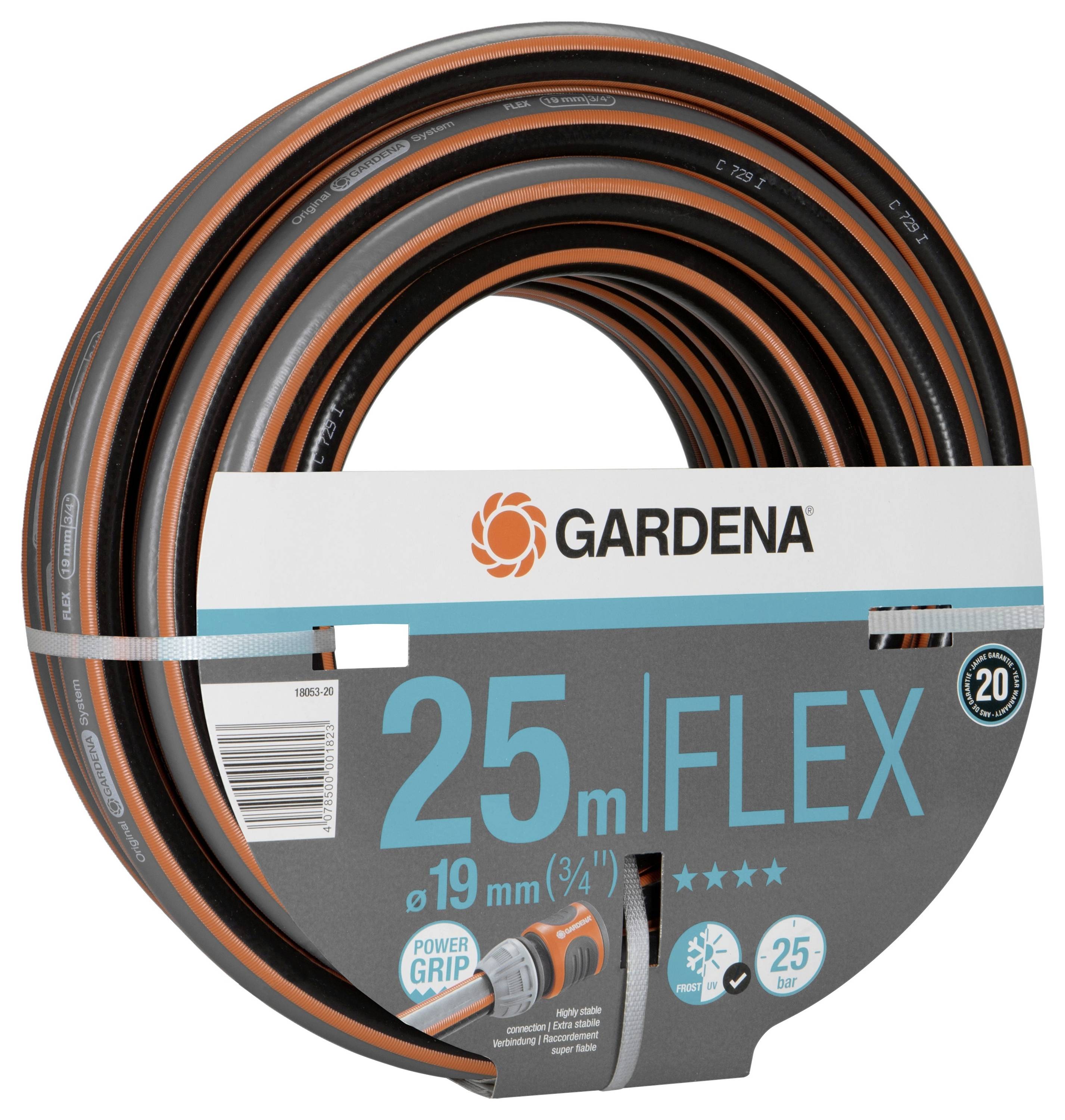 Gardena 18053-20 19mm 25m 3/4 Zoll 1 St. Schwarz, Orange Gartenschlauch