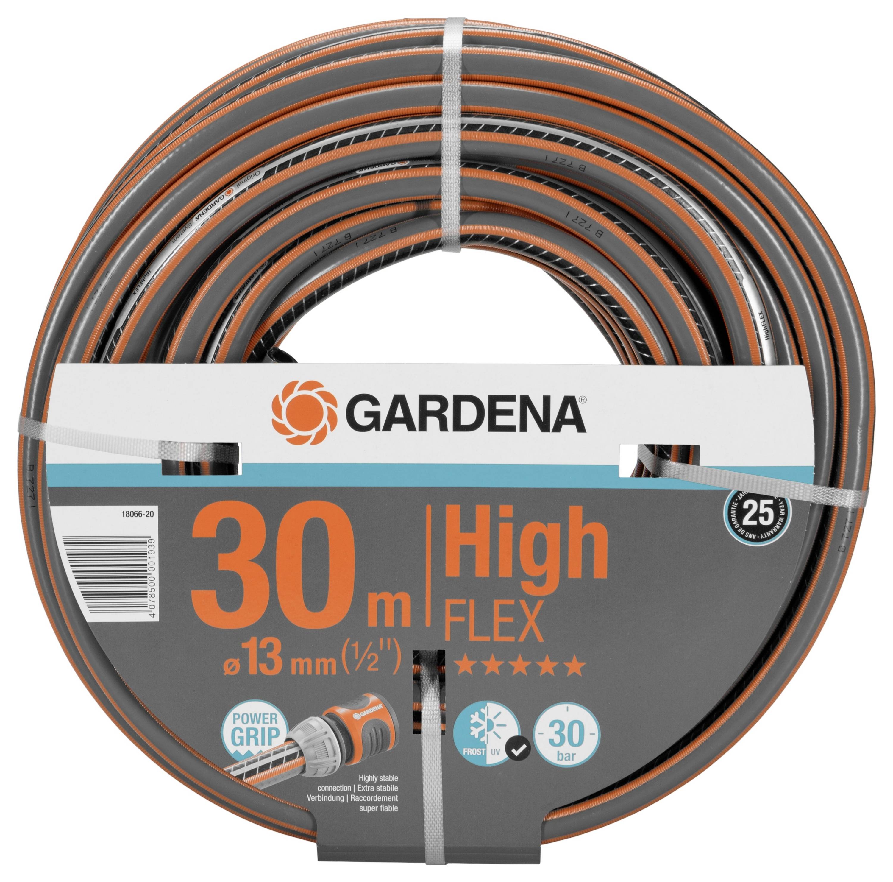 GARDENA 18066-20 13 mm 30 m 1/2 Zoll 1 St. Grau, Schwarz, Orange Gartenschlauch