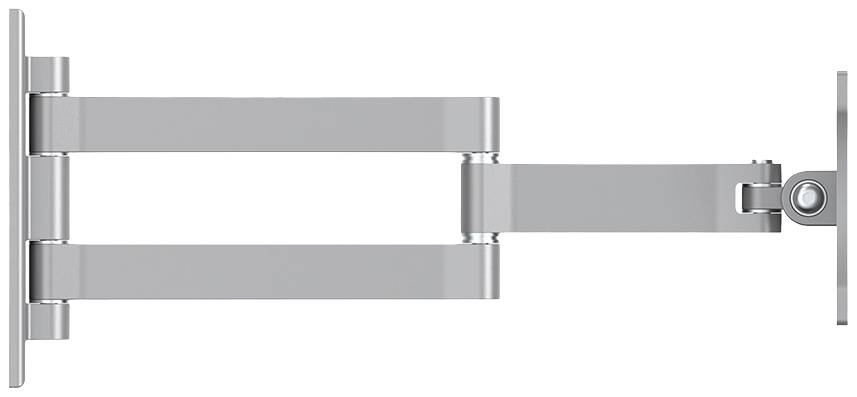 Neomounts FPMA-W830 1fach Monitor-Wandhalterung 25,4 cm (10") - 68,6 cm (27") Silber Neigbar, Schwenkbar