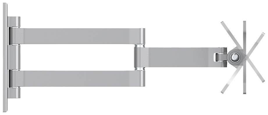 Neomounts FPMA-W830 1fach Monitor-Wandhalterung 25,4 cm (10") - 68,6 cm (27") Silber Neigbar, Schwenkbar