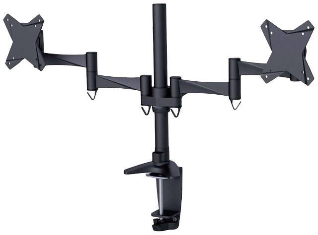 Neomounts FPMA-D1330DBLACK 2fach Monitor-Tischhalterung 25,4cm (10") - 68,6cm (27") Höhenverstellbar, Neigbar, Schwenkbar