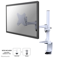 Neomounts FPMA-D1330WHITE 1fach Monitor-Tischhalterung 25,4cm (10") - 76,2cm (30") Weiß Höhenverstellbar, Neigbar, Schwenkbar Neomounts FPMA-D1330WHITE 1fach Monitor-Tischhalterung 25,4cm (10") - 76,2cm (30") Weiß Höhenverstellbar, Neigbar, Schwenkbar