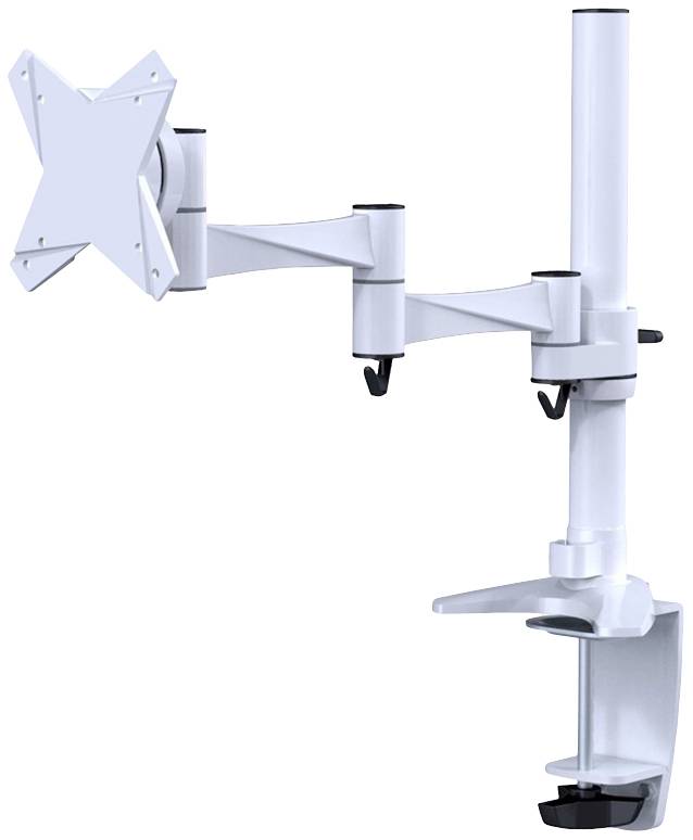 Neomounts FPMA-D1330WHITE 1fach Monitor-Tischhalterung 25,4 cm (10") - 76,2 cm (30") Weiß Höhenverstellbar, Neigbar, Schwenkbar, Rotierbar