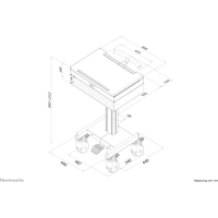 Neomounts MED-M100 Notebook-Ständer mit Mauspad, höhenverstellbar Neomounts MED-M100 Notebook-Ständer mit Mauspad, höhenverstellbar