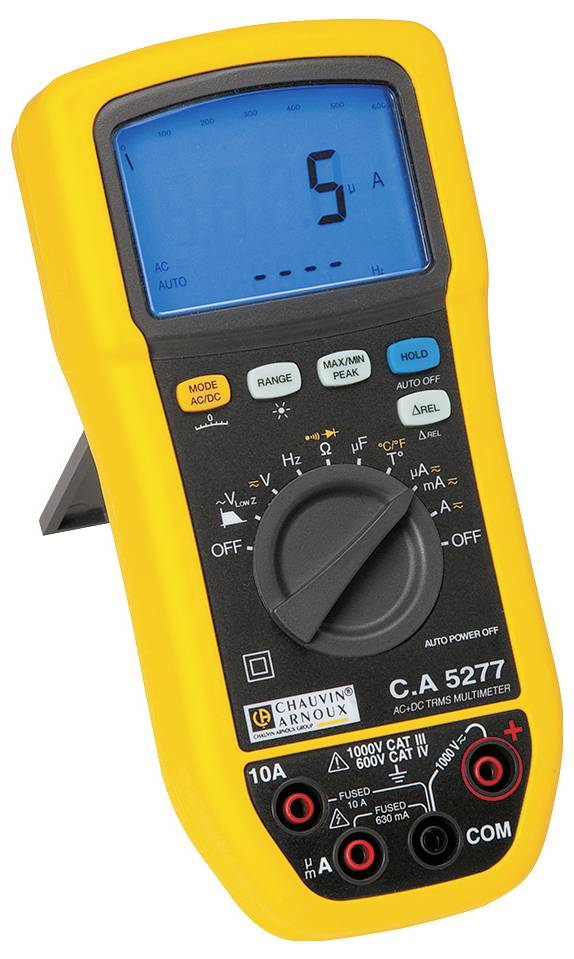Chauvin Arnoux C.A 5277 Hand-Multimeter digital Spritzwassergeschützt (IP54) CAT III 1000 V, CAT IV 600V Anzeige (Counts): 6000