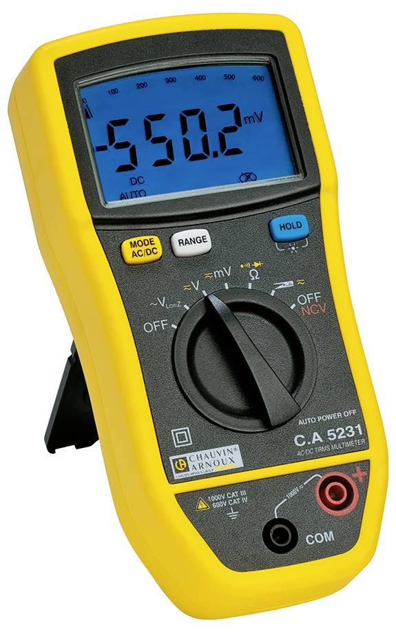 Chauvin Arnoux C.A 5231 Hand-Multimeter digital CAT III 1000 V, CAT IV 600V Anzeige (Counts): 6000
