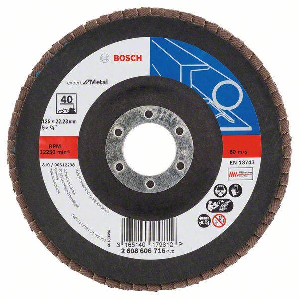Bosch Accessories 2608606716 Fächerschleifscheibe Durchmesser 125 mm 1 St.
