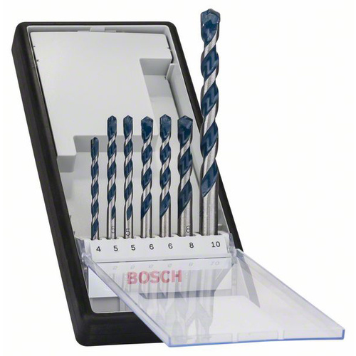 Bosch Accessories CYL-5 2608588167 Hartmetall Beton-Spiralbohrer-Set 7teilig 4 mm, 5 mm, 5 mm, 6 mm