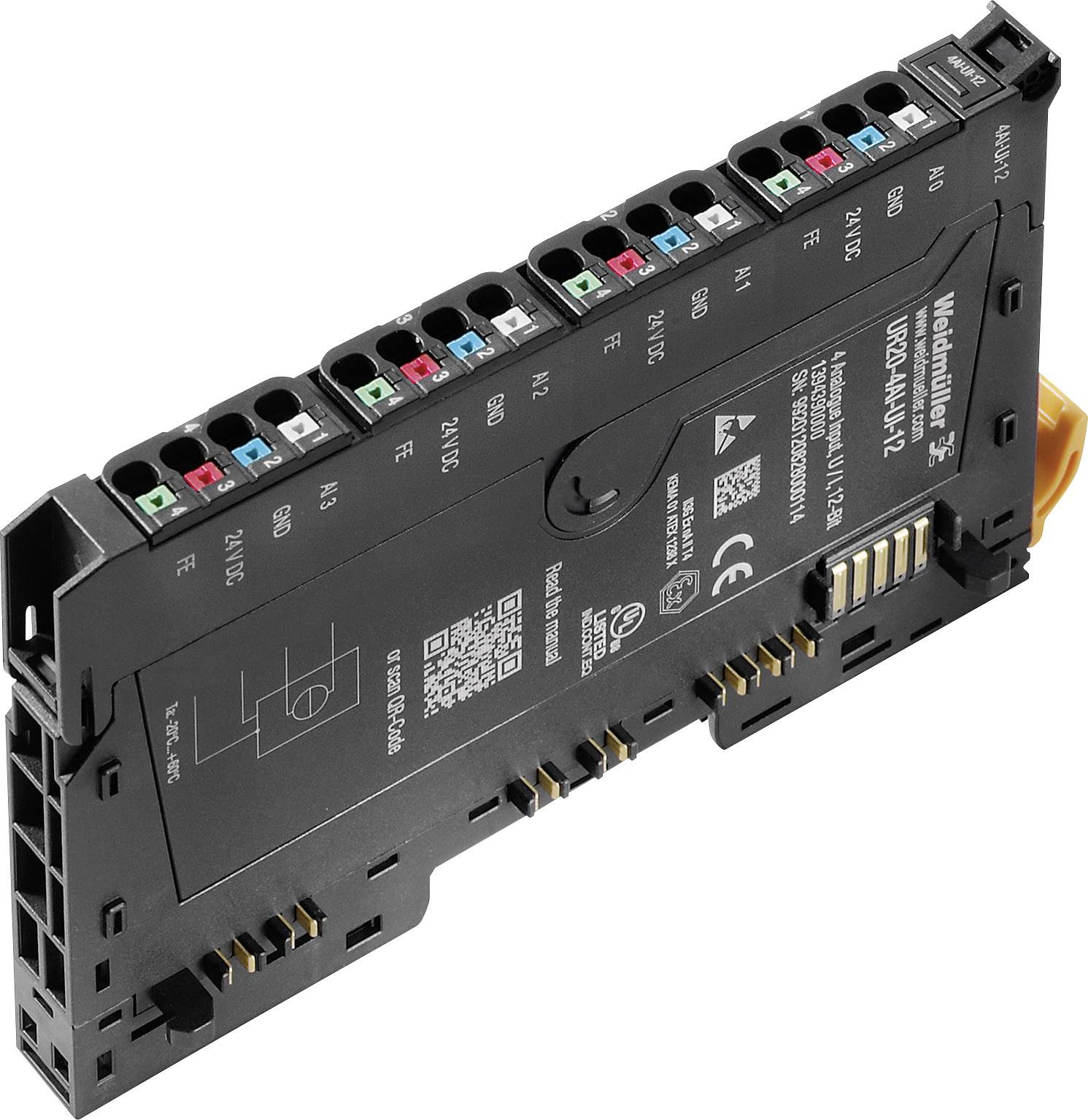 Weidmüller UR20-4AI-UI-12 1394390000 SPS-Erweiterungsmodul 24 V/DC