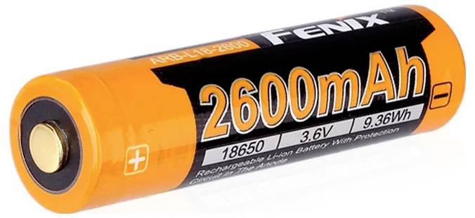 Fenix Light ARB-L18-2600 Spezial-Akku 18650 Flat-Top Li-Ion 3.6V 2600 mAh 1St.
