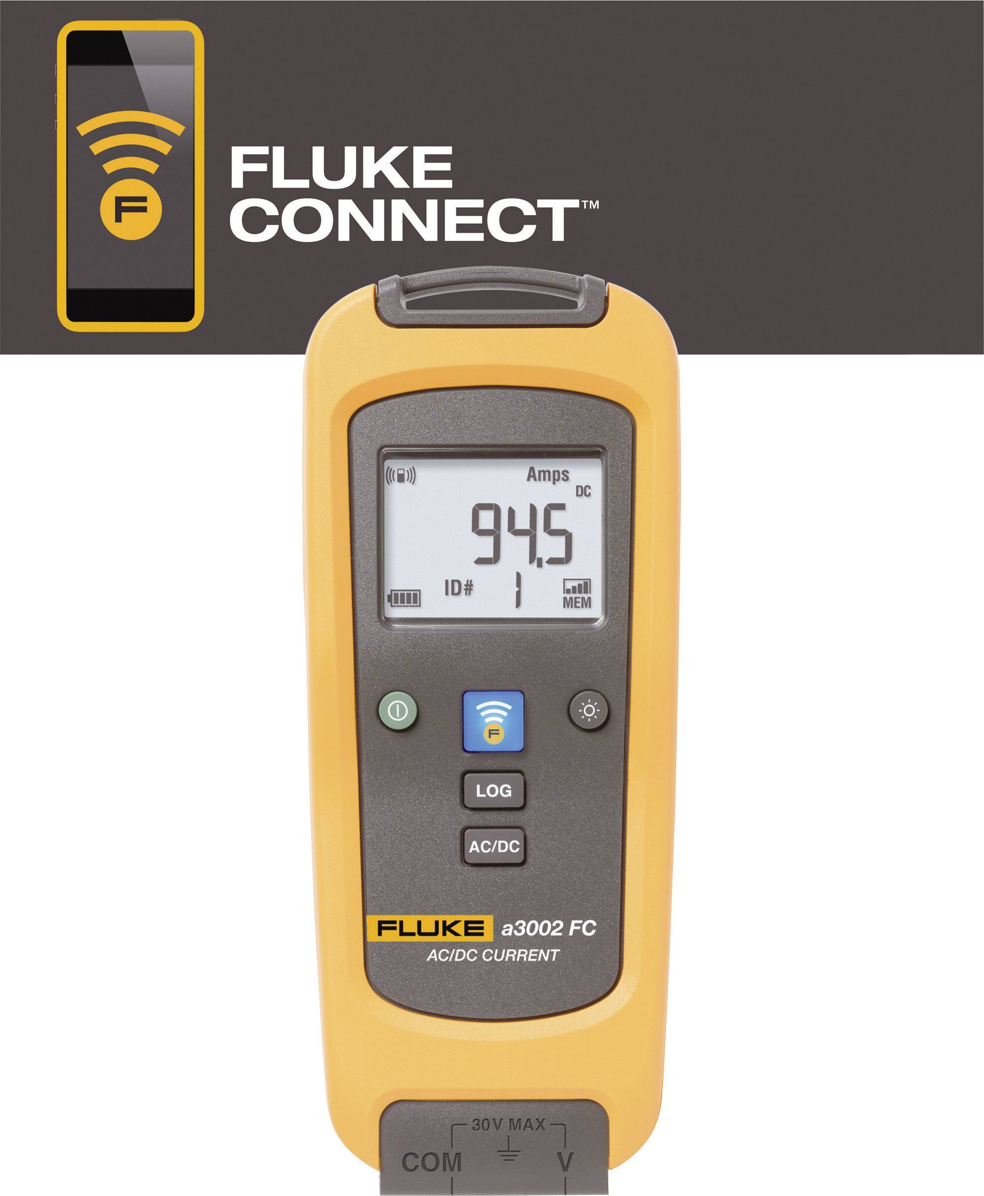 Fluke FLK-a3002 FC Stromzange, Hand-Multimeter digital Datenlogger CAT III 1000 V, CAT IV 600V Anzeige (Counts): 6000