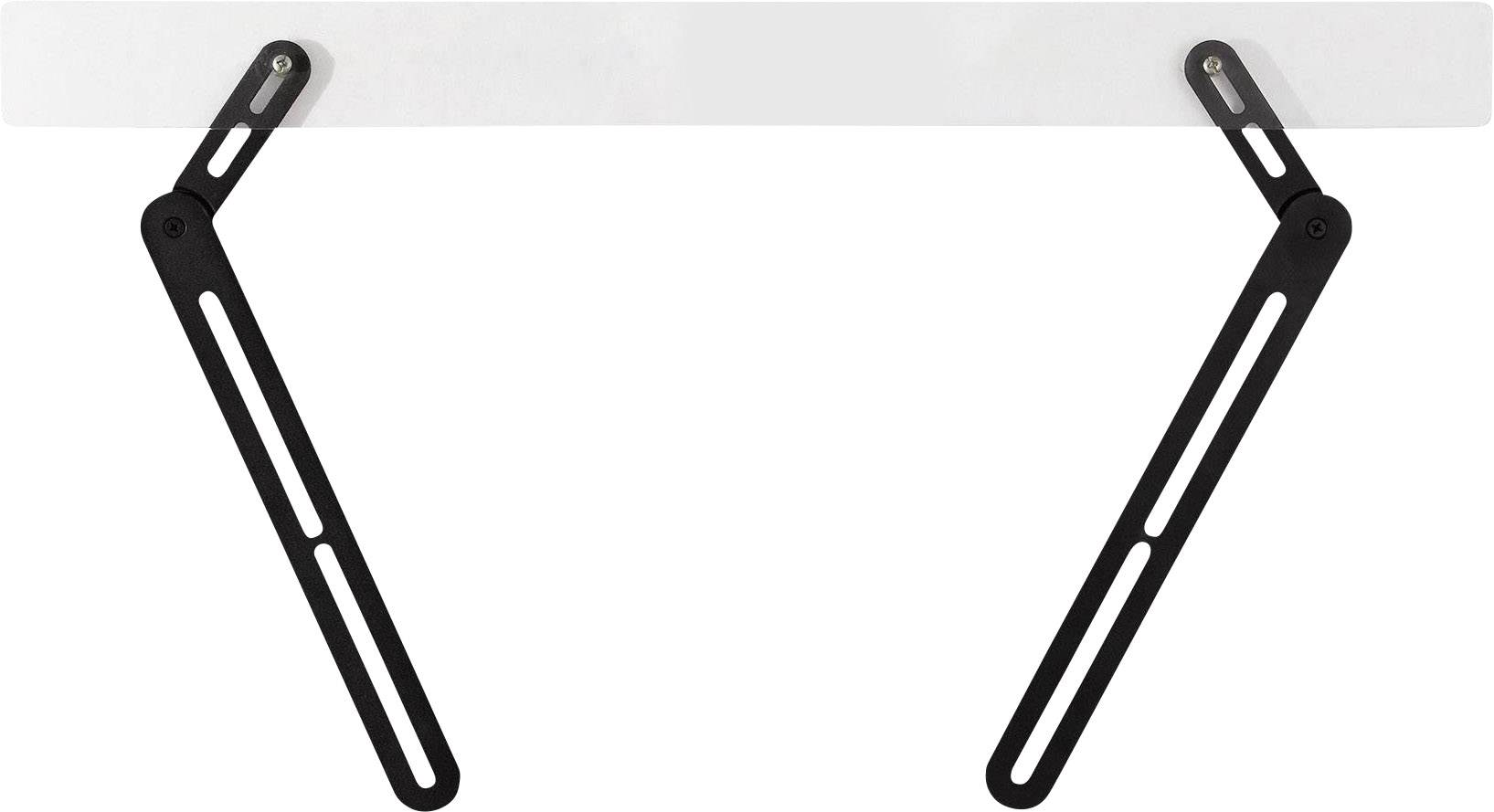 SpeaKa Professional "Easy" Soundbar-Halterung Schwenkbar Schwarz 1 Paar