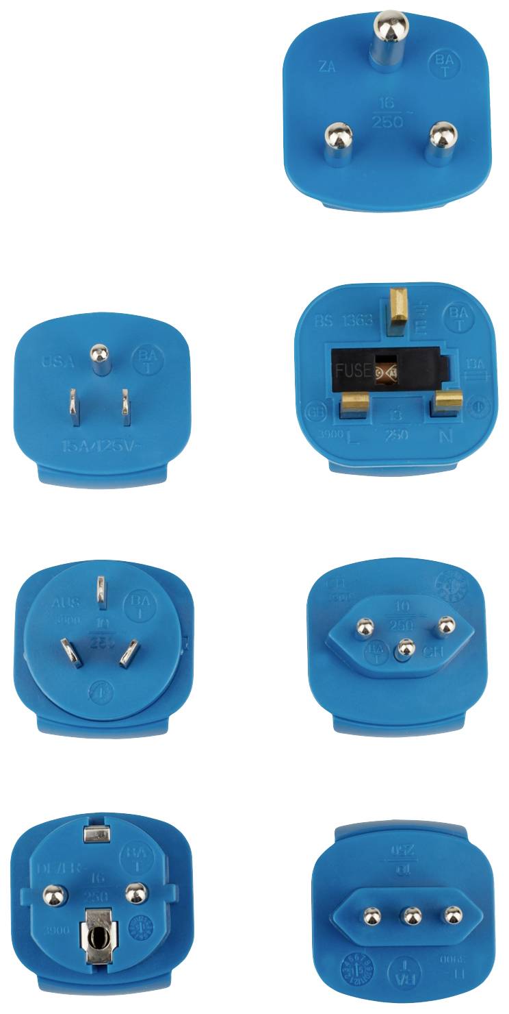 Brennenstuhl 1508160 Reiseadapter 7er Set