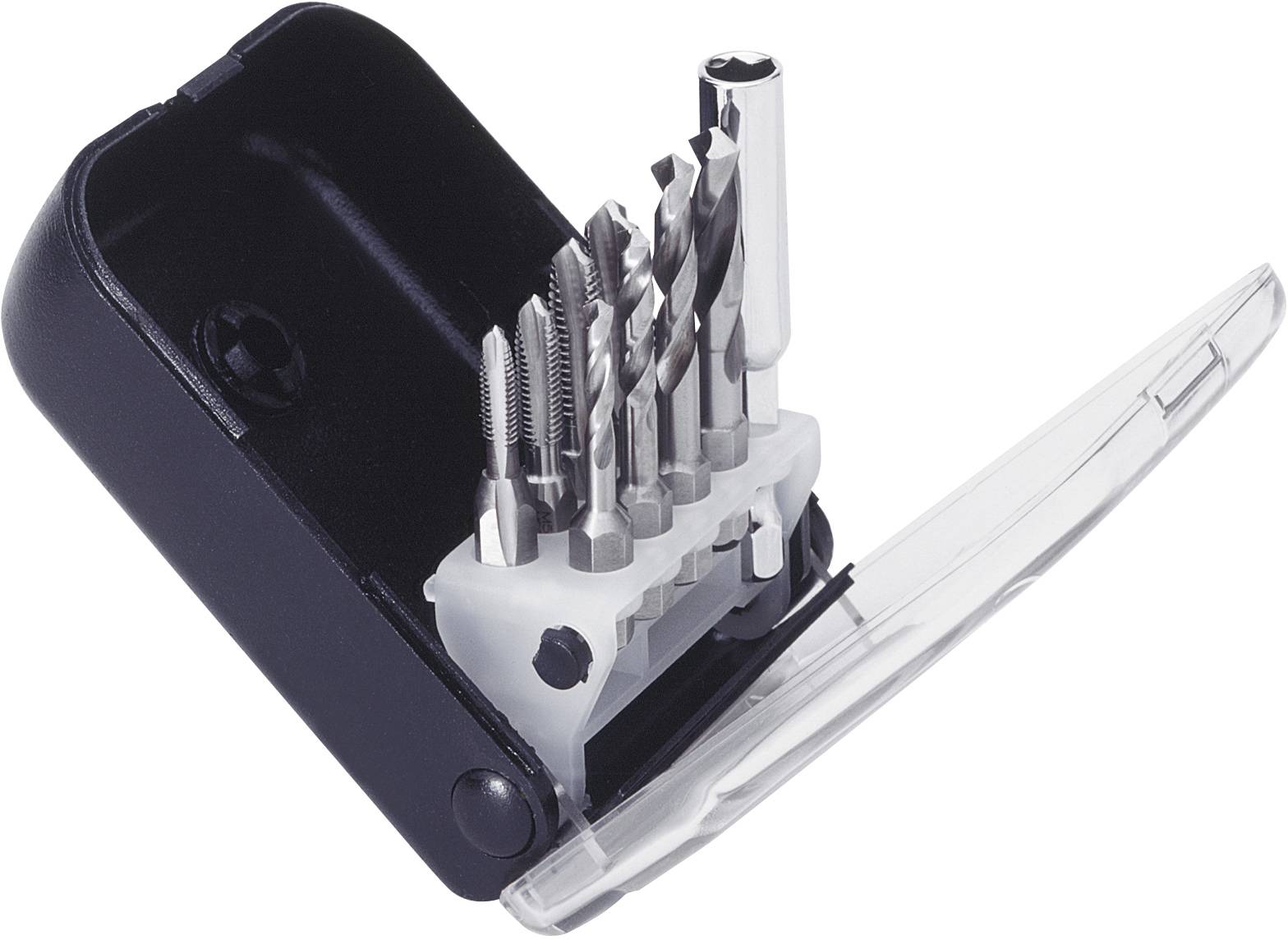 Exact 50908 Einschnittgewindebohrer-Set 9teilig metrisch Rechtsschneidend DIN 3126 HSS 1 Set