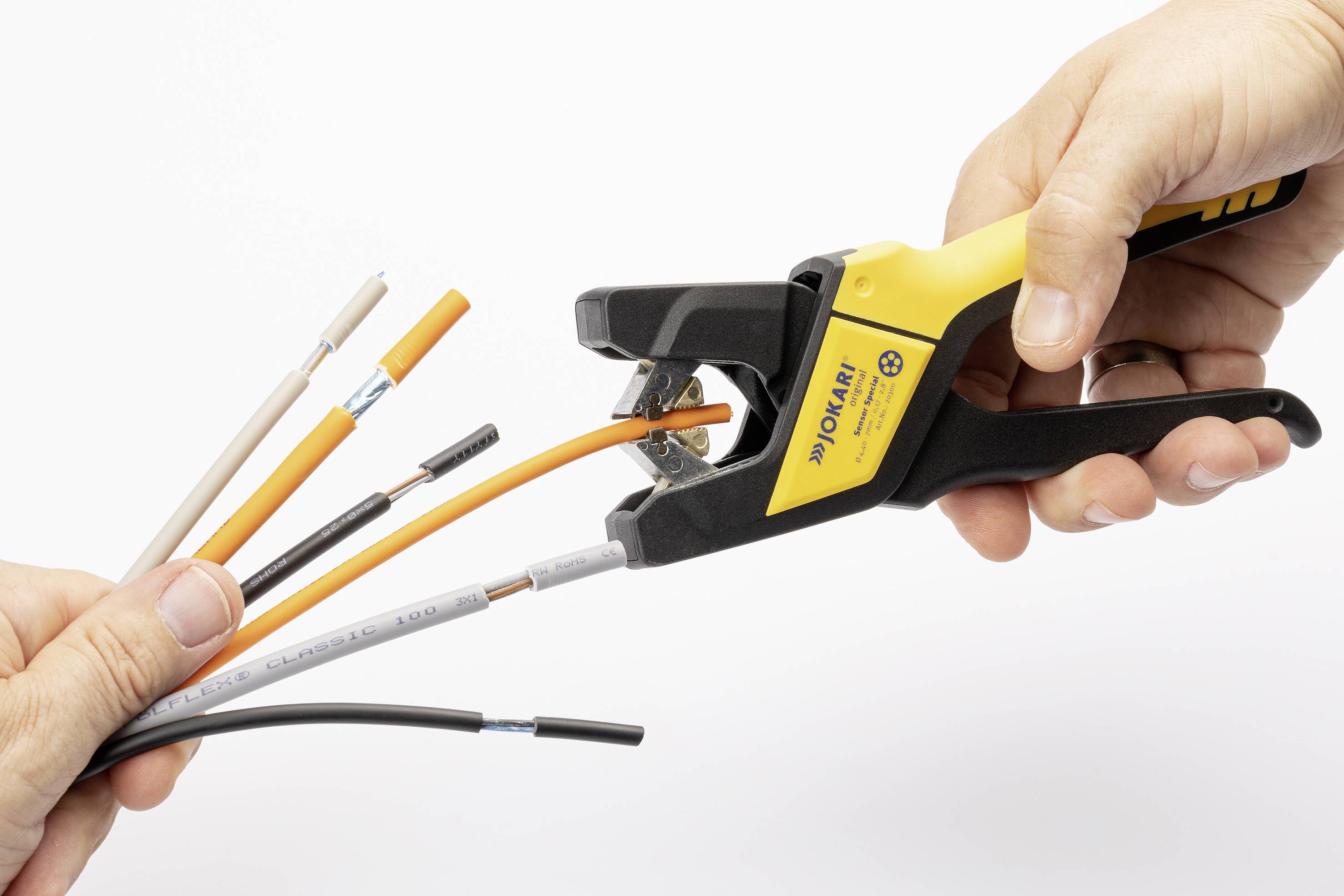 Automatikabisolierzange Sensor-Spezial L.166mm 4,4-7 mm² JOKARI