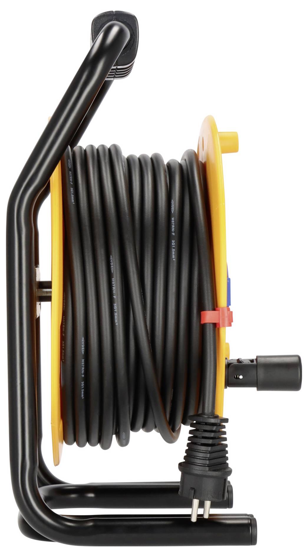 Brennenstuhl 1318930 Kabeltrommel 40 m Schwarz Schutzkontakt-Gummi-Stecker