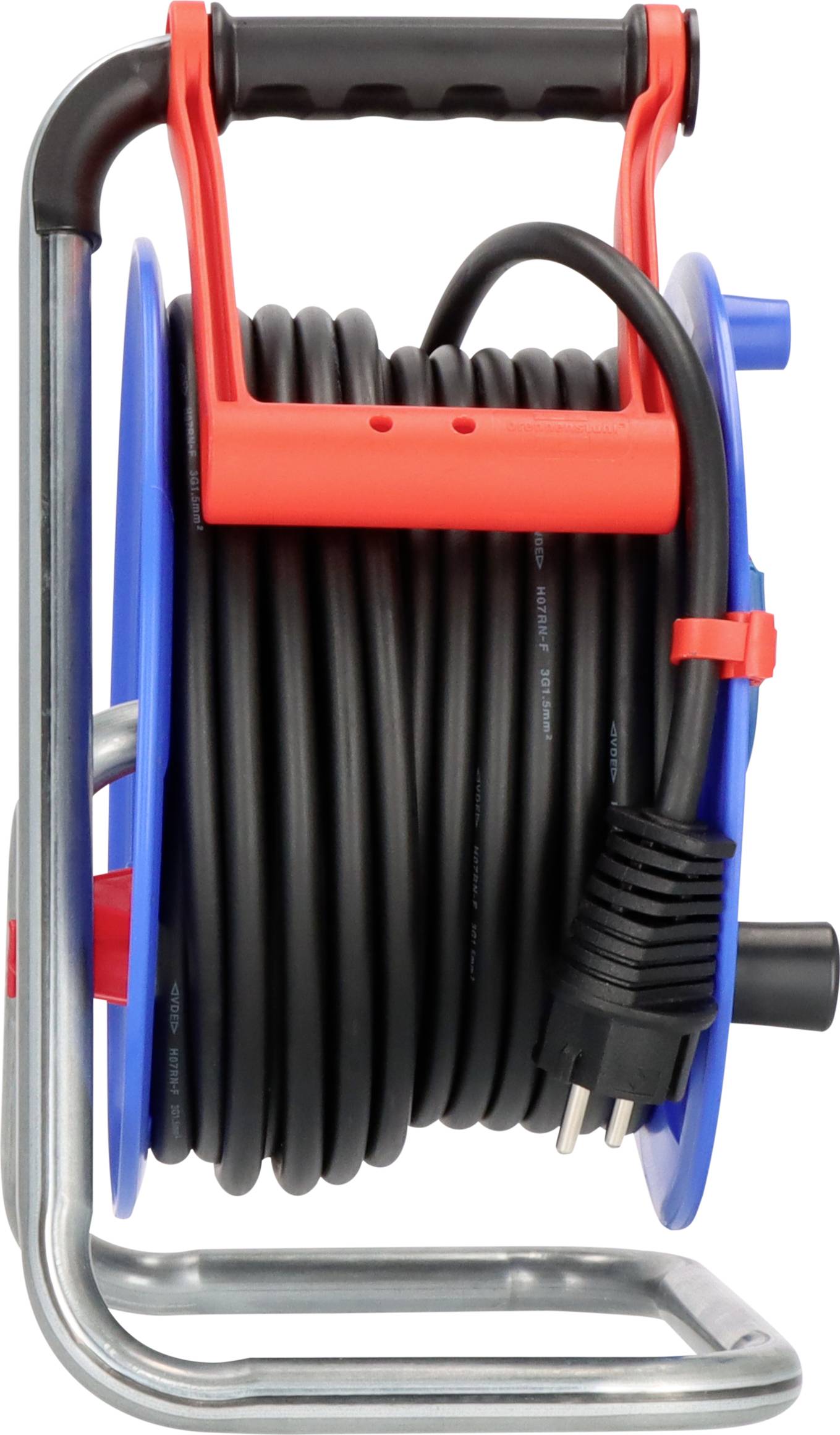 Brennenstuhl 1218900 Kabeltrommel 25.00 m Schwarz Schutzkontakt-Gummi-Stecker