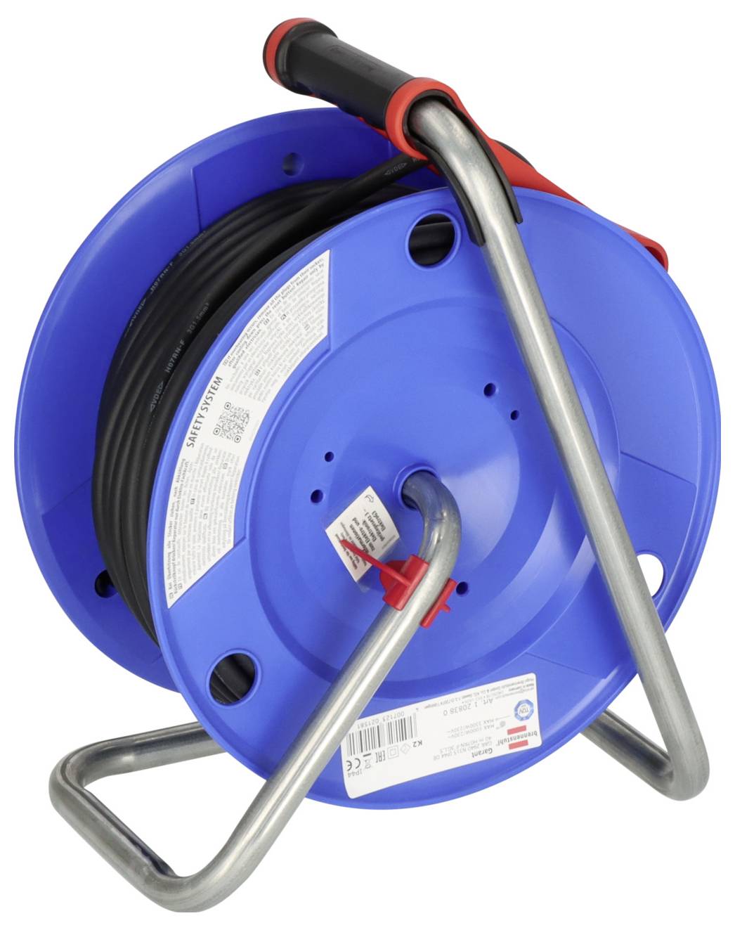 Brennenstuhl 1208380 Kabeltrommel 40.00m Blau Schutzkontakt-Stecker