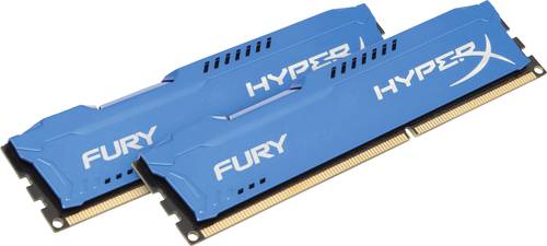 HyperX PC-Arbeitsspeicher Kit Fury Blue HX316C10FK2/8 8GB 2 x 4GB DDR3-RAM 1600MHz CL10 10-10-37