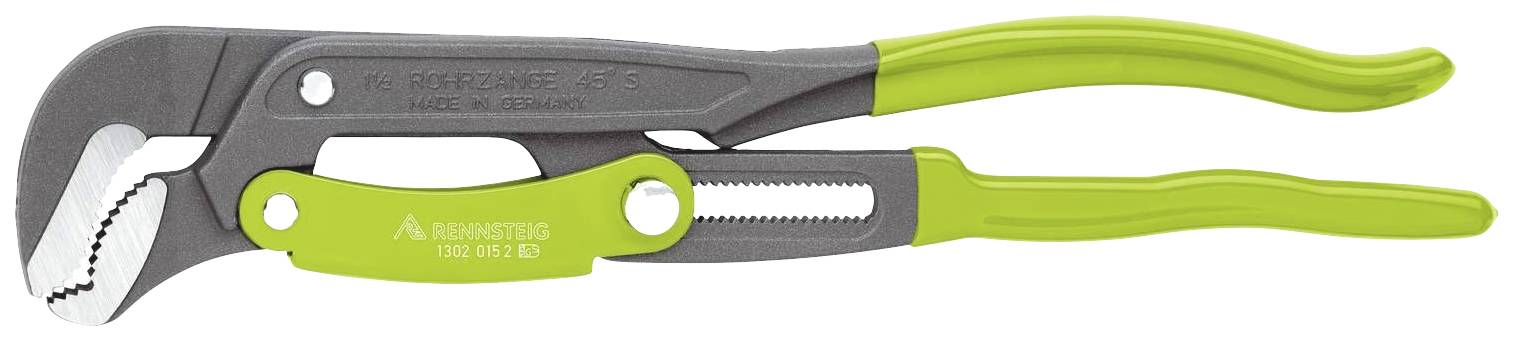 Rohrzange S-Maul, Schnellverstellung 1302 015 2 für Rohr-Ø max. 1,5 Zoll Länge 425 mm Spannweite 0-60 mm