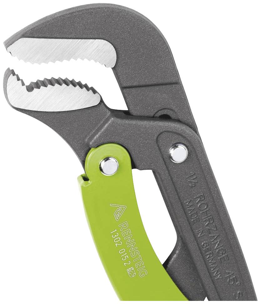 Rohrzange S-Maul, Schnellverstellung 1302 015 2 für Rohr-Ø max. 1,5 Zoll Länge 425 mm Spannweite 0-60 mm
