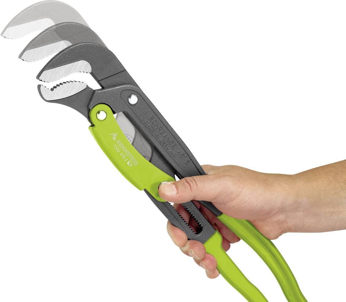 Rennsteig Werkzeuge 1302 015 2-2 Eckrohrzange 45° 2"