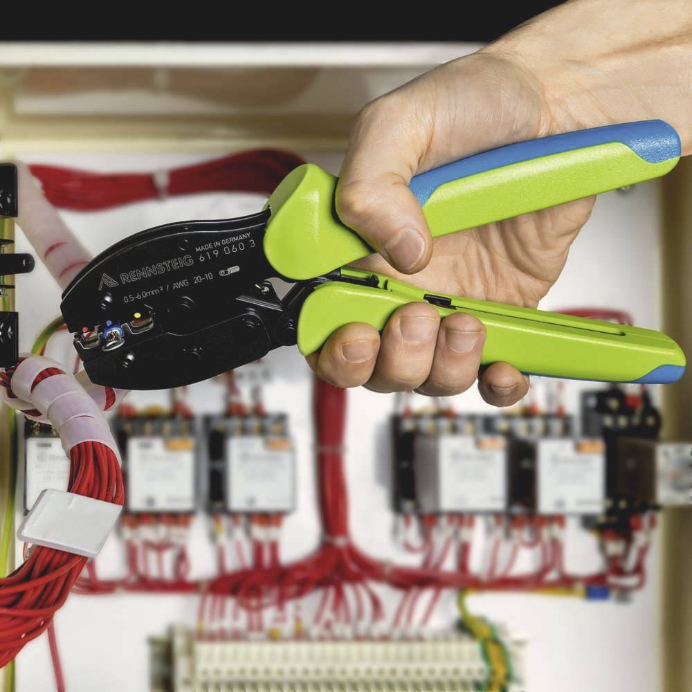 Rennsteig Werkzeuge PEW9.60 619 060 3 Crimpzange Isolierte Kabelverbinder 0.5 bis 6mm²