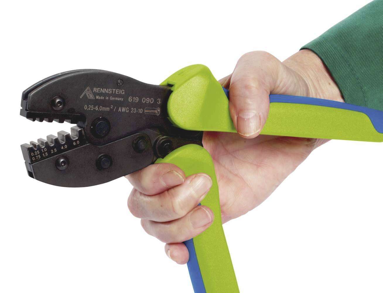 Rennsteig Werkzeuge PEW9.90 619 090 3 Crimpzange Aderendhülsen 0.25 bis 6mm²