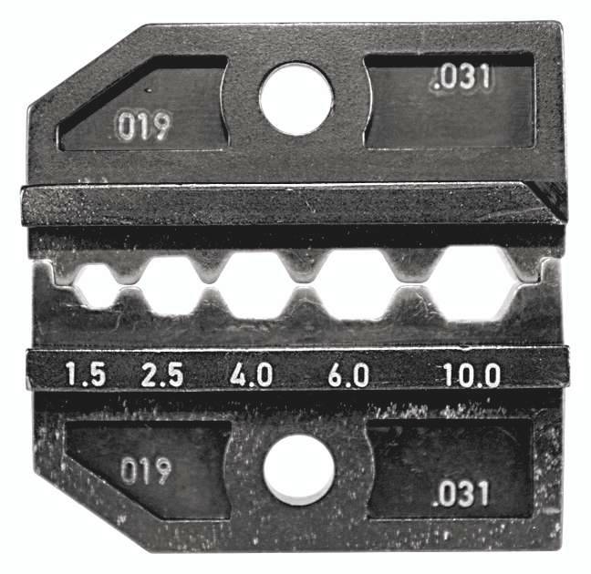 624 031 3 0 Rennsteig Werkzeuge GmbH Crimpeinsatz für unisolierte Verbinder und Kabelschuhe - 1 Stück